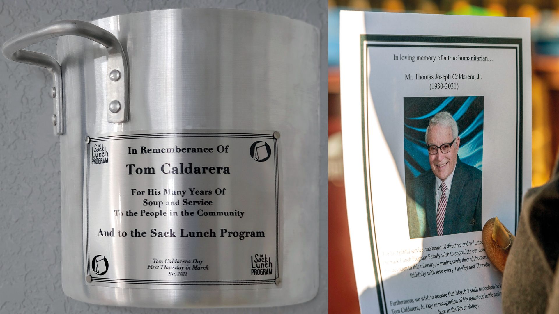 Soup and Service: Mr. Tom Caldarera honored